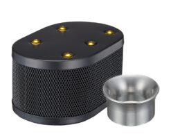 BLACK CLASSIC STYLE OVAL MESH AIR CLEANER  FOR KADRON
